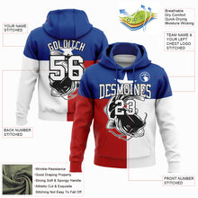 Загрузить изображение в средство просмотра галереи, Custom Stitched Royal Red-Black 3D Catfish Fish Fishing Sports Pullover Sweatshirt Hoodie