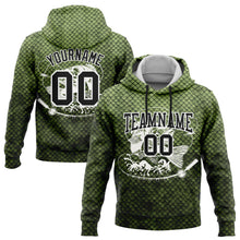 Загрузить изображение в средство просмотра галереи, Custom Stitched Neon Green Black-White 3D Smallmouth Bass Fish Fishing Sports Pullover Sweatshirt Hoodie