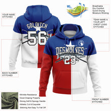Загрузить изображение в средство просмотра галереи, Custom Stitched Royal Red-Black 3D Northern Pike Fish Fishing Sports Pullover Sweatshirt Hoodie