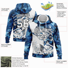 Загрузить изображение в средство просмотра галереи, Custom Stitched Camo White-Black 3D Largemouth Bass Fish Fishing Sports Pullover Sweatshirt Hoodie