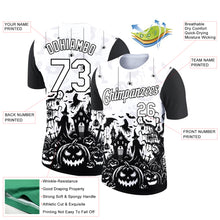Charger l'image dans la galerie, Custom White Black 3D Halloween Performance T-Shirt