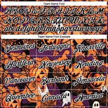 Laden Sie das Bild in den Galerie-Viewer, Custom Texas Orange Black-White 3D Halloween Performance T-Shirt