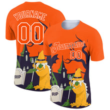 Charger l'image dans la galerie, Custom Orange White 3D Halloween Performance T-Shirt