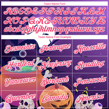 Charger l'image dans la galerie, Custom Purple Pink-White 3D Halloween Performance T-Shirt