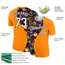 Charger l'image dans la galerie, Custom Orange Brown-Black 3D Halloween Performance T-Shirt