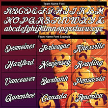 Charger l'image dans la galerie, Custom Bay Orange Crimson-Black 3D Halloween Performance T-Shirt