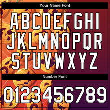 Charger l'image dans la galerie, Custom Bay Orange Crimson-Black 3D Halloween Performance T-Shirt