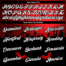 Laden Sie das Bild in den Galerie-Viewer, Custom Red White-Black 3D Halloween Performance T-Shirt