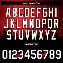 Laden Sie das Bild in den Galerie-Viewer, Custom Red White-Black 3D Halloween Performance T-Shirt