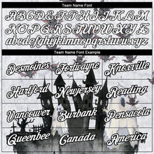 Laden Sie das Bild in den Galerie-Viewer, Custom White Black 3D Halloween Performance T-Shirt