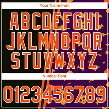 Laden Sie das Bild in den Galerie-Viewer, Custom Black Orange-Purple 3D Halloween Performance T-Shirt