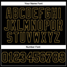 Laden Sie das Bild in den Galerie-Viewer, Custom Stitched Black Red-Old Gold 3D Pattern Design Gradient Square Shape Sports Pullover Sweatshirt Hoodie