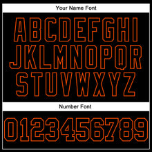 Laden Sie das Bild in den Galerie-Viewer, Custom Stitched Black Orange 3D Pattern Design Gradient Square Shape Sports Pullover Sweatshirt Hoodie