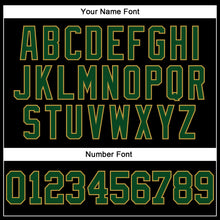 Laden Sie das Bild in den Galerie-Viewer, Custom Stitched Black Green-Old Gold 3D Pattern Design Gradient Square Shape Sports Pullover Sweatshirt Hoodie