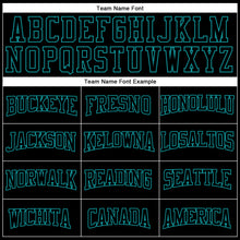 Laden Sie das Bild in den Galerie-Viewer, Custom Stitched Black Teal 3D Pattern Design Gradient Square Shape Sports Pullover Sweatshirt Hoodie