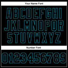 Laden Sie das Bild in den Galerie-Viewer, Custom Stitched Black Teal 3D Pattern Design Gradient Square Shape Sports Pullover Sweatshirt Hoodie