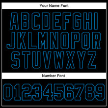 Laden Sie das Bild in den Galerie-Viewer, Custom Stitched Black Blue 3D Pattern Design Gradient Square Shape Sports Pullover Sweatshirt Hoodie