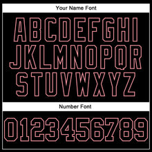 Laden Sie das Bild in den Galerie-Viewer, Custom Stitched Black Medium Pink 3D Pattern Design Gradient Square Shape Sports Pullover Sweatshirt Hoodie