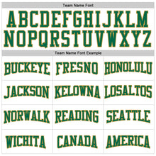 Load image into Gallery viewer, Custom Stitched White Kelly Green-Old Gold 3D Pattern Design Gradient Square Shape Sports Pullover Sweatshirt Hoodie