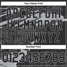 Charger l'image dans la galerie, Custom Stitched Black Gray 3D Pattern Design Torn Paper Style Sports Pullover Sweatshirt Hoodie