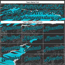 Charger l'image dans la galerie, Custom Stitched Black Lakes Blue 3D Pattern Design Torn Paper Style Sports Pullover Sweatshirt Hoodie