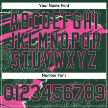 Charger l'image dans la galerie, Custom Stitched Green Pink 3D Pattern Design Torn Paper Style Sports Pullover Sweatshirt Hoodie