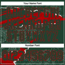 Charger l'image dans la galerie, Custom Stitched Green Red 3D Pattern Design Torn Paper Style Sports Pullover Sweatshirt Hoodie