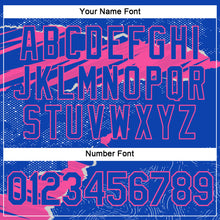 Загрузить изображение в средство просмотра галереи, Custom Stitched Thunder Blue Pink 3D Pattern Design Torn Paper Style Sports Pullover Sweatshirt Hoodie