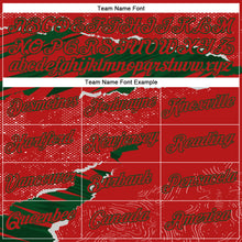 Charger l'image dans la galerie, Custom Stitched Red Green 3D Pattern Design Torn Paper Style Sports Pullover Sweatshirt Hoodie