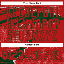 Charger l'image dans la galerie, Custom Stitched Red Green 3D Pattern Design Torn Paper Style Sports Pullover Sweatshirt Hoodie