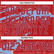 Charger l'image dans la galerie, Custom Stitched Red Light Blue 3D Pattern Design Torn Paper Style Sports Pullover Sweatshirt Hoodie