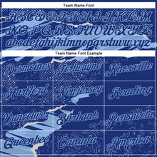 Charger l'image dans la galerie, Custom Stitched Royal Light Blue 3D Pattern Design Torn Paper Style Sports Pullover Sweatshirt Hoodie