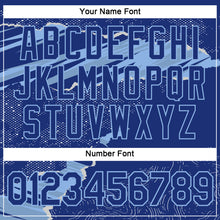 Charger l'image dans la galerie, Custom Stitched Royal Light Blue 3D Pattern Design Torn Paper Style Sports Pullover Sweatshirt Hoodie