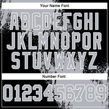 Laden Sie das Bild in den Galerie-Viewer, Custom Stitched Black Gray-White 3D Pattern Design Abstract Brush Stroke Sports Pullover Sweatshirt Hoodie