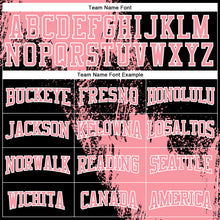 Laden Sie das Bild in den Galerie-Viewer, Custom Stitched Black Medium Pink-White 3D Pattern Design Abstract Brush Stroke Sports Pullover Sweatshirt Hoodie