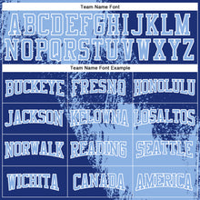 Laden Sie das Bild in den Galerie-Viewer, Custom Stitched Royal Light Blue-White 3D Pattern Design Abstract Brush Stroke Sports Pullover Sweatshirt Hoodie