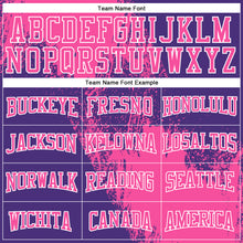 Laden Sie das Bild in den Galerie-Viewer, Custom Stitched Purple Pink-White 3D Pattern Design Abstract Brush Stroke Sports Pullover Sweatshirt Hoodie