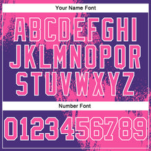 Laden Sie das Bild in den Galerie-Viewer, Custom Stitched Purple Pink-White 3D Pattern Design Abstract Brush Stroke Sports Pullover Sweatshirt Hoodie