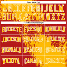 Laden Sie das Bild in den Galerie-Viewer, Custom Stitched Red Gold-White 3D Pattern Design Abstract Brush Stroke Sports Pullover Sweatshirt Hoodie