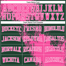 Laden Sie das Bild in den Galerie-Viewer, Custom Stitched Green Pink-White 3D Pattern Design Abstract Brush Stroke Sports Pullover Sweatshirt Hoodie