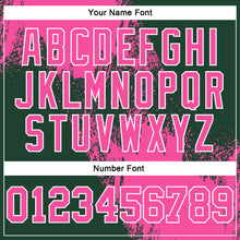 Laden Sie das Bild in den Galerie-Viewer, Custom Stitched Green Pink-White 3D Pattern Design Abstract Brush Stroke Sports Pullover Sweatshirt Hoodie