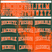 Laden Sie das Bild in den Galerie-Viewer, Custom Stitched Green Orange-White 3D Pattern Design Abstract Brush Stroke Sports Pullover Sweatshirt Hoodie