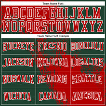 Laden Sie das Bild in den Galerie-Viewer, Custom Stitched Green Red-White 3D Pattern Design Abstract Brush Stroke Sports Pullover Sweatshirt Hoodie