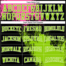 Laden Sie das Bild in den Galerie-Viewer, Custom Stitched Black Neon Green-Pink 3D Pattern Design Abstract Brush Stroke Sports Pullover Sweatshirt Hoodie