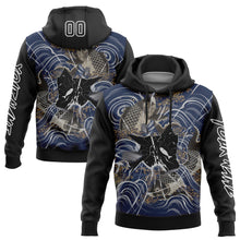 Load image into Gallery viewer, Custom Black White 3D Carp Fish Fishing Sports Pullover Sweatshirt Hoodie