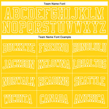 Load image into Gallery viewer, Custom Stitched Gold White 3D Pattern Design Color Blocking Stripe Sports Pullover Sweatshirt Hoodie