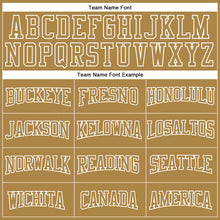 Load image into Gallery viewer, Custom Stitched Old Gold White 3D Pattern Design Color Blocking Stripe Sports Pullover Sweatshirt Hoodie