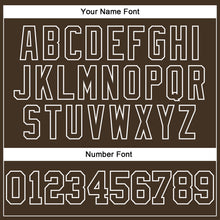 Load image into Gallery viewer, Custom Stitched Brown White 3D Pattern Design Color Blocking Stripe Sports Pullover Sweatshirt Hoodie