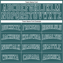 Load image into Gallery viewer, Custom Stitched Midnight Green White 3D Pattern Design Color Blocking Stripe Sports Pullover Sweatshirt Hoodie