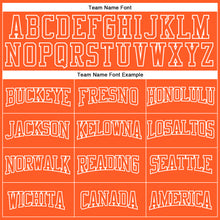 Load image into Gallery viewer, Custom Stitched Orange White 3D Pattern Design Color Blocking Stripe Sports Pullover Sweatshirt Hoodie